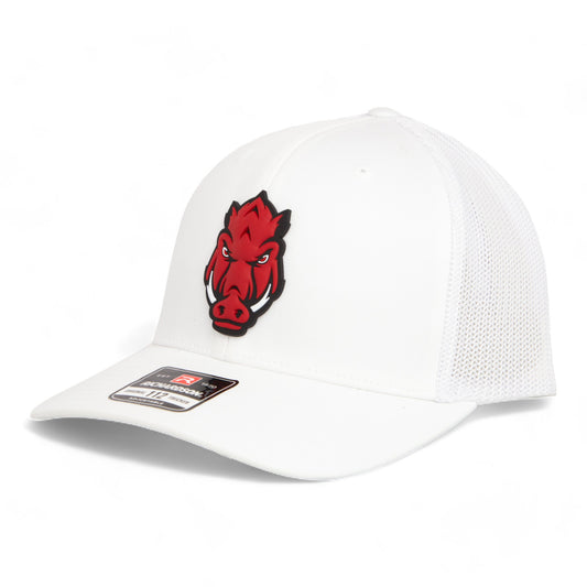 Arkansas Razorbacks Forward Facing Hog 3D Snapback Trucker Hat- White