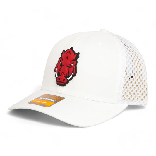 Arkansas Razorbacks Forward Facing Hog 3D Snapback Tilikum Trucker Hat- White