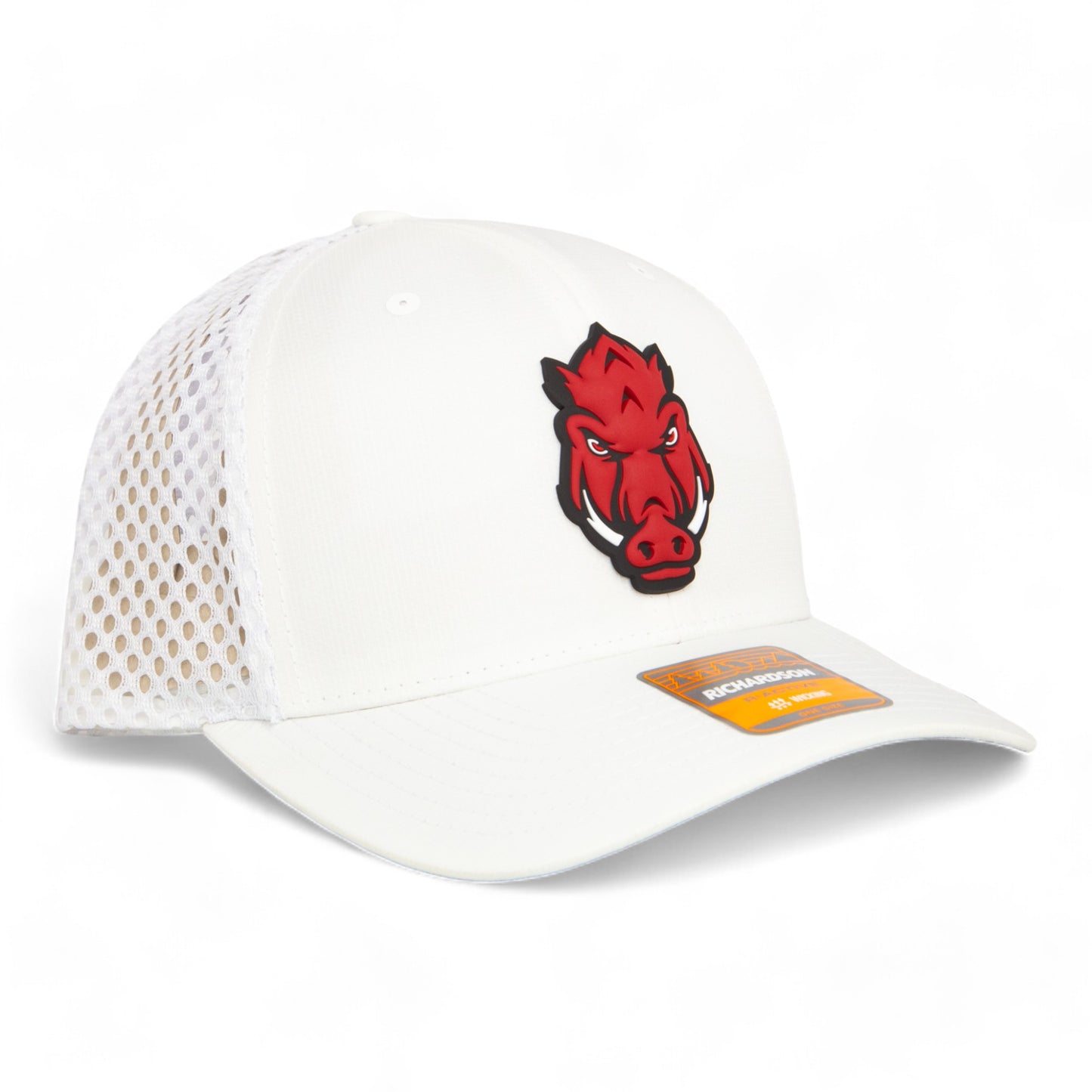 Arkansas Razorbacks Forward Facing Hog 3D Snapback Tilikum Trucker Hat- White