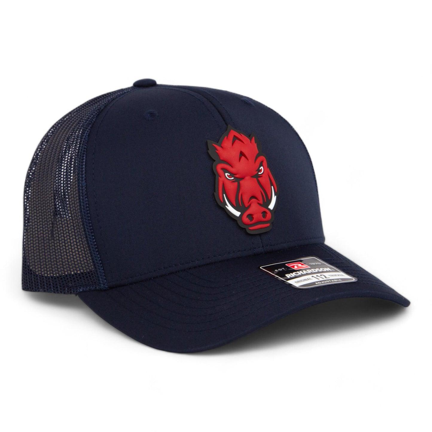 Arkansas Razorbacks Forward Facing Hog 3D Snapback Trucker Hat- Navy