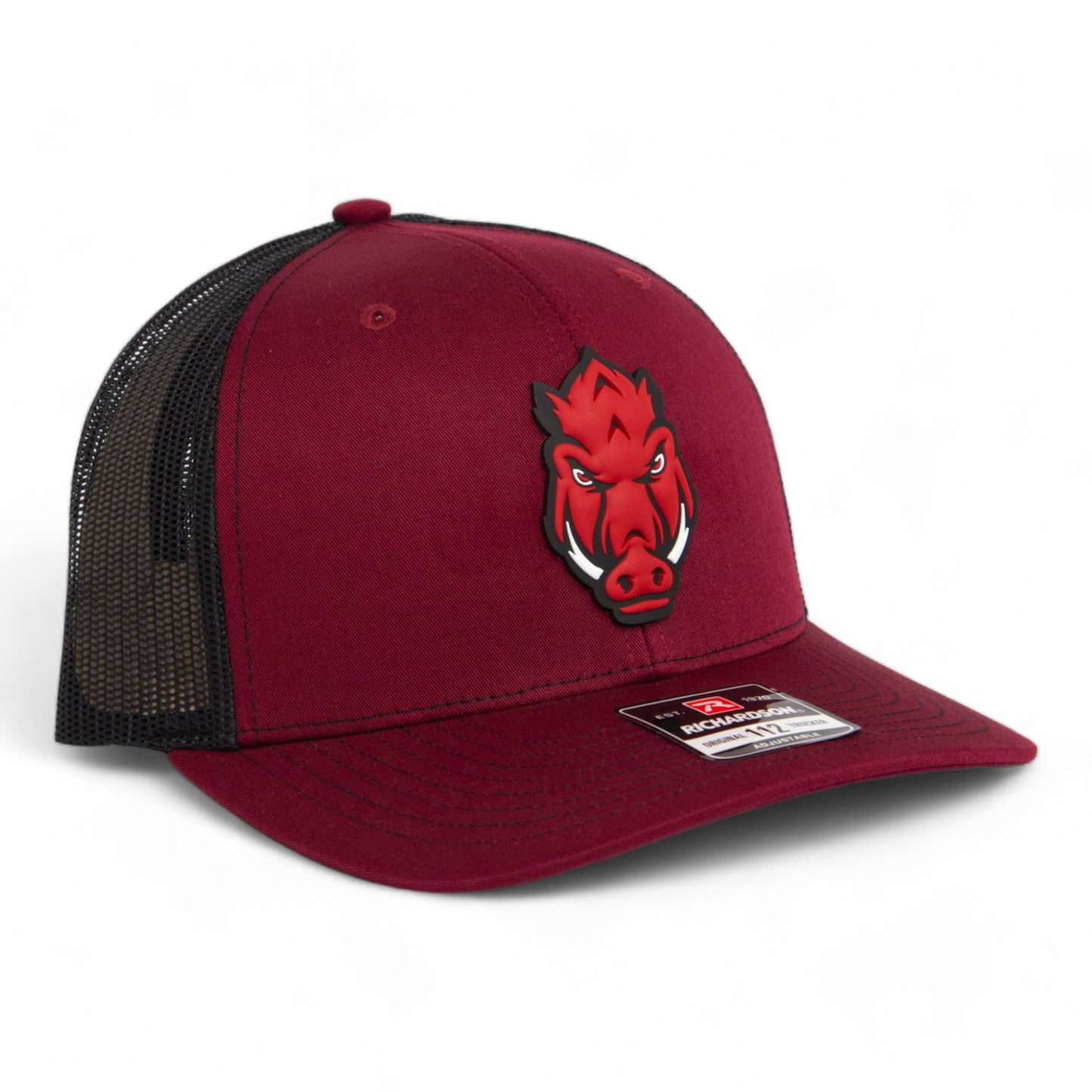 Arkansas Razorbacks Forward Facing Hog 3D Snapback Trucker Hat- Cardinal/ Black