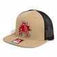 Arkansas Razorbacks Jumping Hog 3D Wool Blend Flat Bill Hat- Tan/ Black