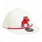 Arkansas Razorbacks Jumping Hog 3D Classic Rope Hat- White/ Red