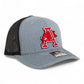 Arkansas Razorbacks Jumping Hog 3D Snapback Trucker Hat- Heather Grey/ Black