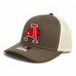 Arkansas Razorbacks Jumping Hog 3D Snapback Trucker Hat- Chocolate Chip/ Birch