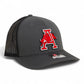 Arkansas Razorbacks Jumping Hog 3D Snapback Trucker Hat- Charcoal/ Black