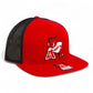 Arkansas Razorbacks Leaning A 3D Wool Blend Flat Bill Hat- Red/ Black