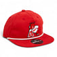 Arkansas Razorbacks Leaning A 3D Classic Rope Hat- Red/ White