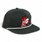Arkansas Razorbacks Leaning A 3D Classic Rope Hat- Charcoal/ White