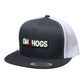 Arkansas Razorbacks OMAHOGS YP Snapback Flat Bill Trucker Hat- Charcoal/ White