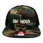 Arkansas Razorbacks OMAHOGS 3D Wool Blend Flat Bill Hat- Army Camo/ Black