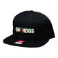 Arkansas Razorbacks OMAHOGS 3D Wool Blend Flat Bill Hat- Black