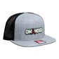 Arkansas Razorbacks OMAHOGS 3D Wool Blend Flat Bill Hat- Heather Grey/ Black