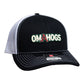 Arkansas Razorbacks OMAHOGS 3D Snapback Trucker Hat- Black/ White
