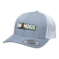 Arkansas Razorbacks OMAHOGS 3D YP Snapback Trucker Hat- Heather Grey/ White