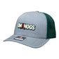 Arkansas Razorbacks OMAHOGS 3D Snapback Trucker Hat- Heather Grey/ Dark Green
