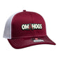 Arkansas Razorbacks OMAHOGS 3D Snapback Trucker Hat- Cardinal/ White