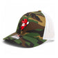 Arkansas Razorbacks Pitching Ribby 3D Snapback Trucker Hat- Army Camo/ White