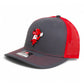 Arkansas Razorbacks Pitching Ribby 3D Snapback Trucker Hat- Charcoal/ Red