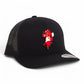 Arkansas Razorbacks Pitching Ribby 3D YP Snapback Trucker Hat- Black