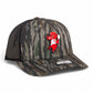 Arkansas Razorbacks Pitching Ribby 3D Snapback Trucker Hat- Realtree Original/ Black