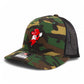 Arkansas Razorbacks Pitching Ribby 3D Snapback Trucker Hat- Army Camo/ Black