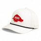 Arkansas Razorbacks Retro HOGS Red 3D Five Panel Classic Rope Hat- White/ Black