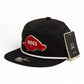 Arkansas Razorbacks Retro HOGS Red 3D Classic Rope Hat- Black/ White