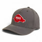 Arkansas Razorbacks Retro HOGS Red 3D Snapback Canvas Hat- Charcoal