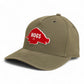 Arkansas Razorbacks Retro HOGS Red 3D Snapback Canvas Hat- Olive