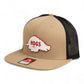 Arkansas Razorbacks Retro HOGS White 3D Wool Blend Flat Bill Hat- Tan/ Black