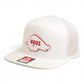 Arkansas Razorbacks Retro HOGS White 3D Snapback Seven-Panel Flat Bill Trucker Hat- White