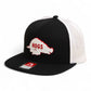 Arkansas Razorbacks Retro HOGS White 3D Wool Blend Flat Bill Hat- Black/ White