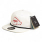 Arkansas Razorbacks Retro HOGS White 3D Perforated Rope Hat- White/ Black