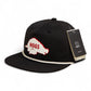 Arkansas Razorbacks Retro HOGS White 3D Perforated Rope Hat- Black/ White