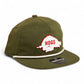 Arkansas Razorbacks Retro HOGS White 3D Classic Rope Hat- Olive/ White