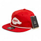 Arkansas Razorbacks Retro HOGS White 3D Classic Rope Hat- Red/ White