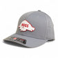 Arkansas Razorbacks Retro HOGS White 3D Laser Perf R-Flex Cap- Grey