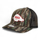 Arkansas Razorbacks Retro HOGS White 3D Snapback Trucker Hat- Realtree Original/ Black