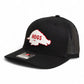 Arkansas Razorbacks Retro HOGS White 3D Snapback Trucker Hat- Black