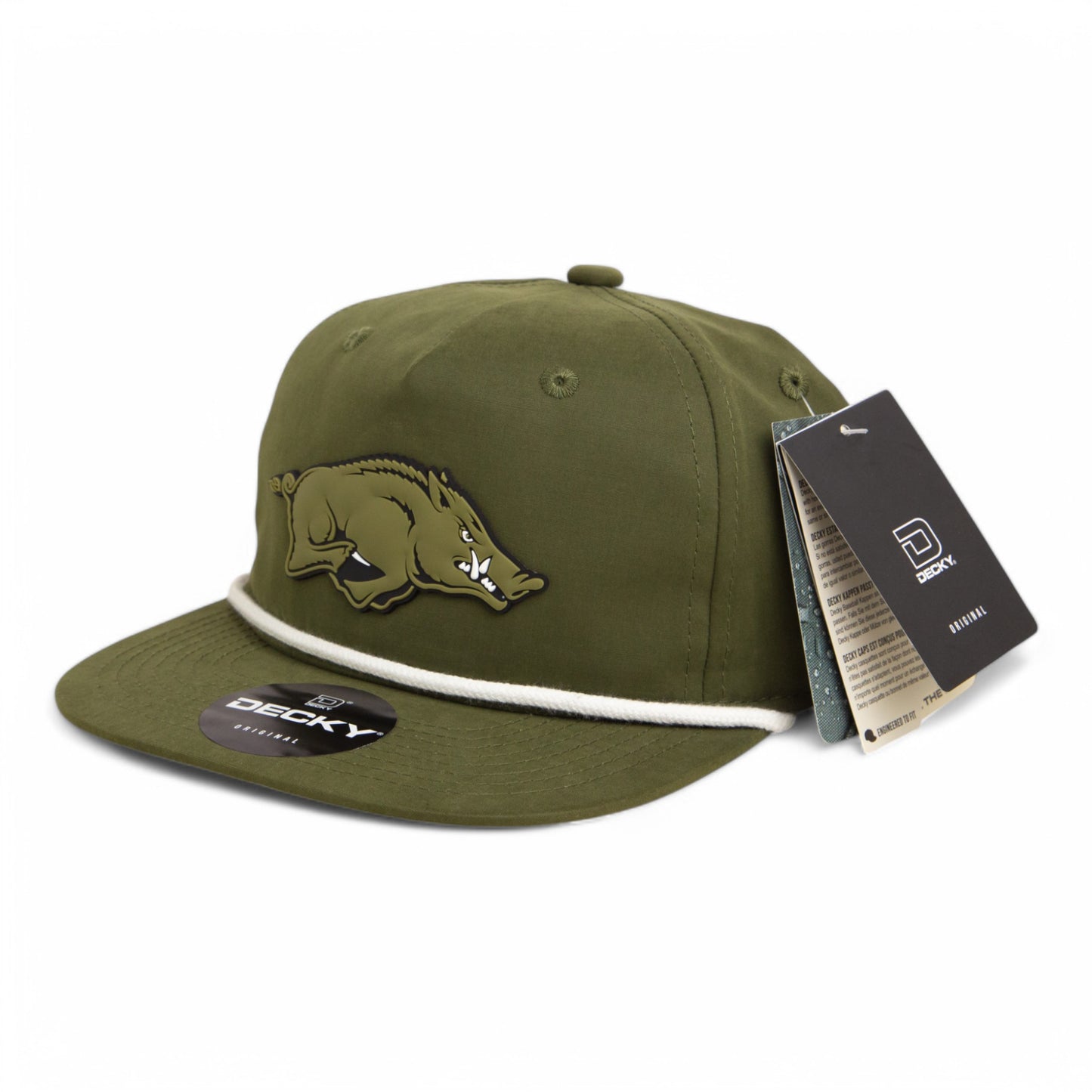 Arkansas Razorbacks Loden Edition 3D Classic Rope Hat- Olive/ White