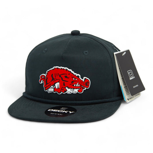 Arkansas Razorbacks Slobbering Hog 3D Rope Hat- Charcoal