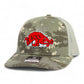 Arkansas Razorbacks Slobbering Hog 3D Snapback Trucker Hat- Military Digital Camo