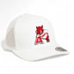 Arkansas Razorbacks Leaning A 3D YP Snapback Trucker Hat- White