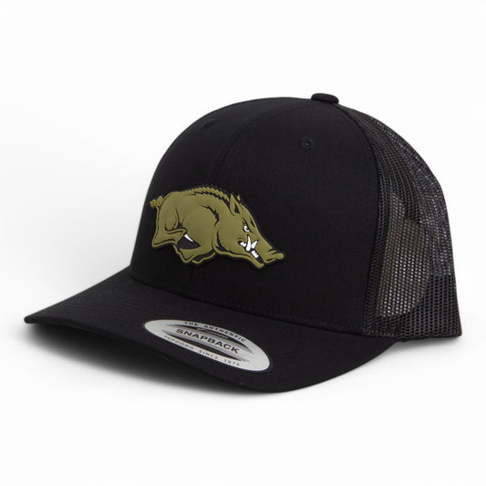 Arkansas Razorbacks Loden Edition 3D YP Snapback Trucker Hat- Black