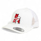 Arkansas Razorbacks Leaning A 3D YP Snapback Trucker Hat- White