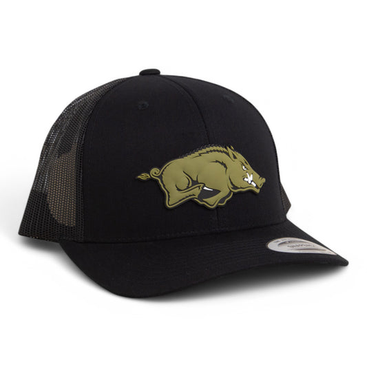 Arkansas Razorbacks Loden Edition 3D YP Snapback Trucker Hat- Black