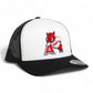 Arkansas Razorbacks Leaning A 3D YP Snapback Trucker Hat- White/ Black