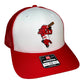 Arkansas Razorbacks Baseball Ribby at Bat 3D Snapback Trucker Hat- White/ Red