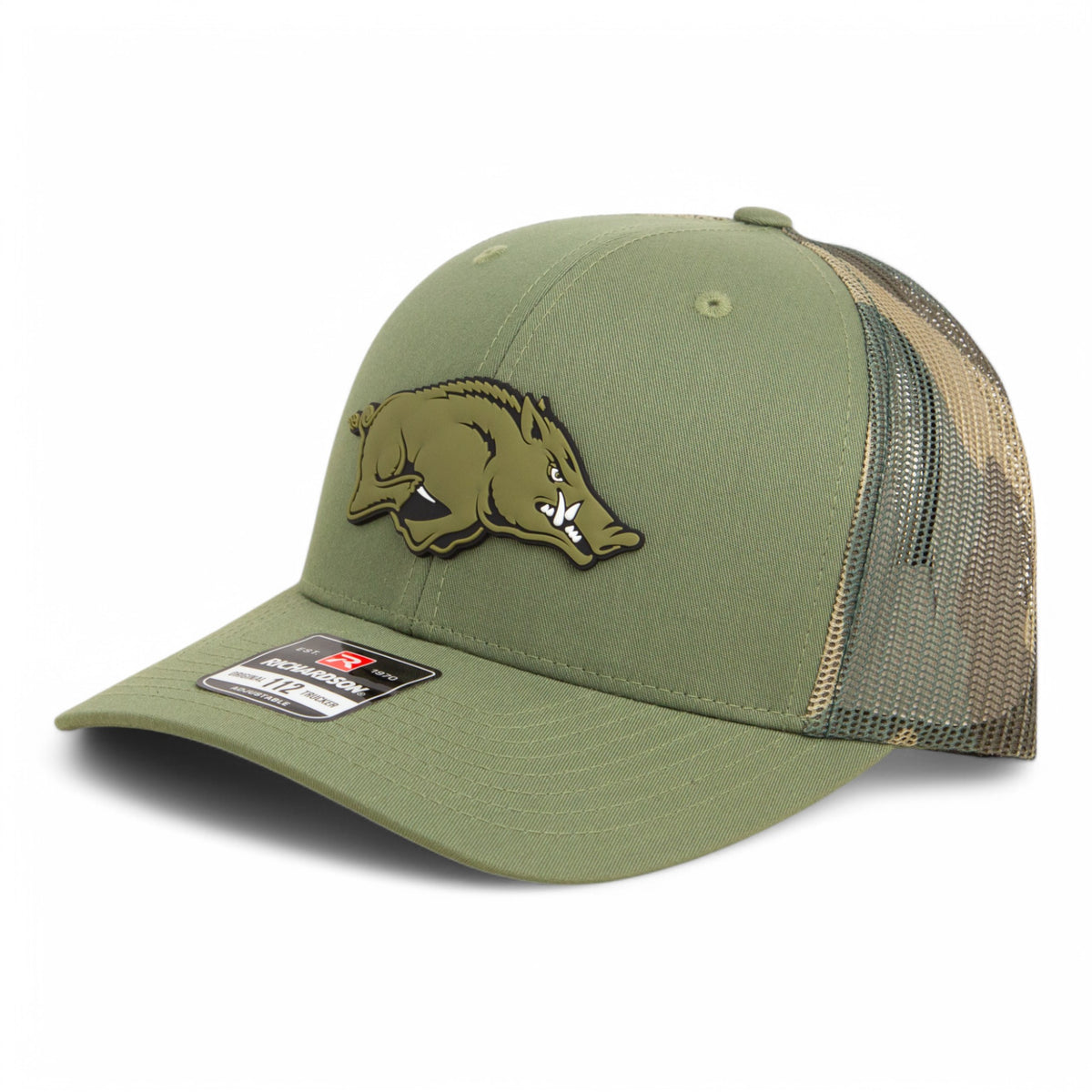 Razorbacks Riby Arkansas Razorbacks Baseball Ribby at Bat 3D Snapback Trucker Hat ...
